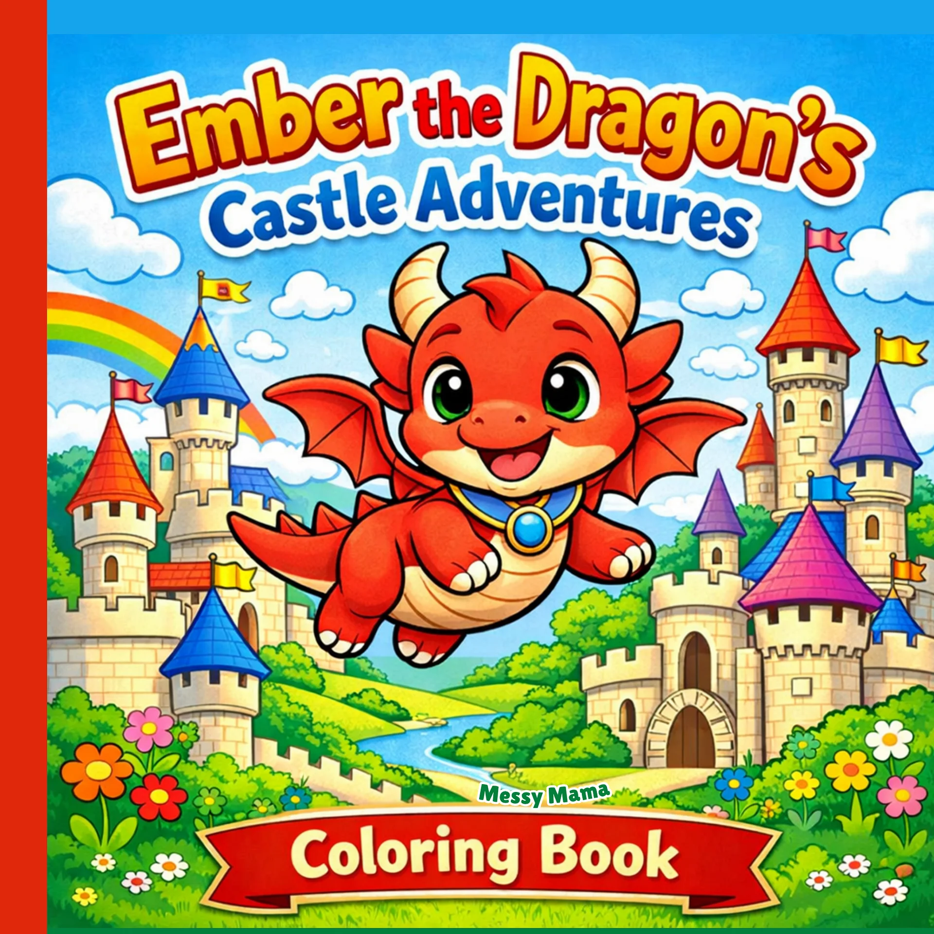 Ember the Dragon’s Castle Adventures Coloring Book product image (1)