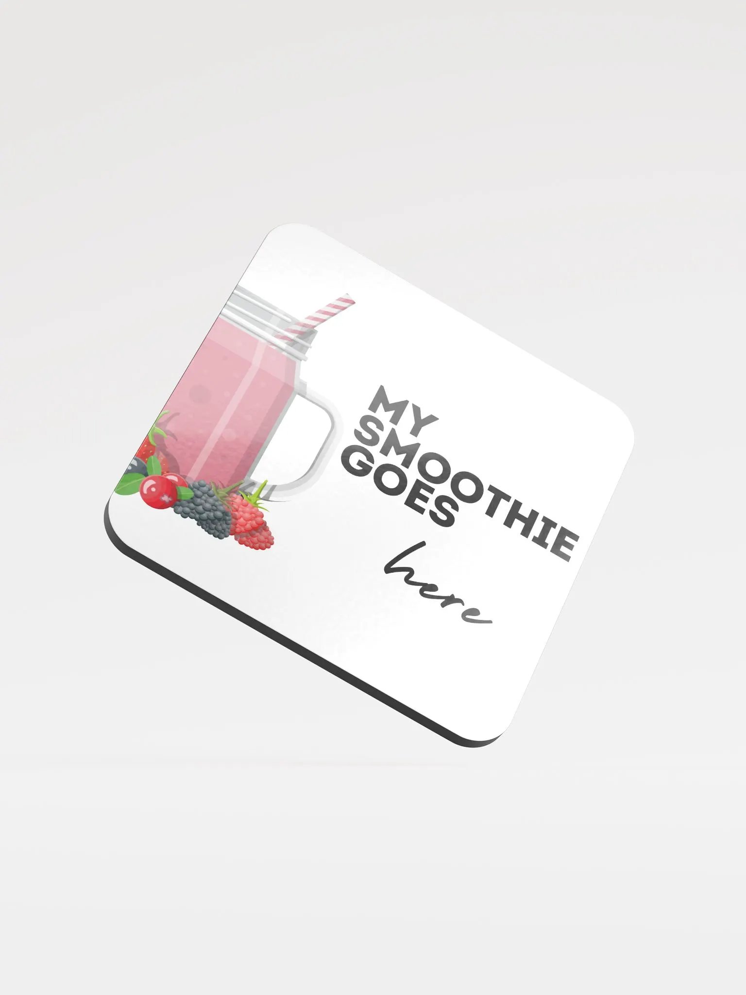 My Smoothie Goes Here Cork Coaster Set product image (1)