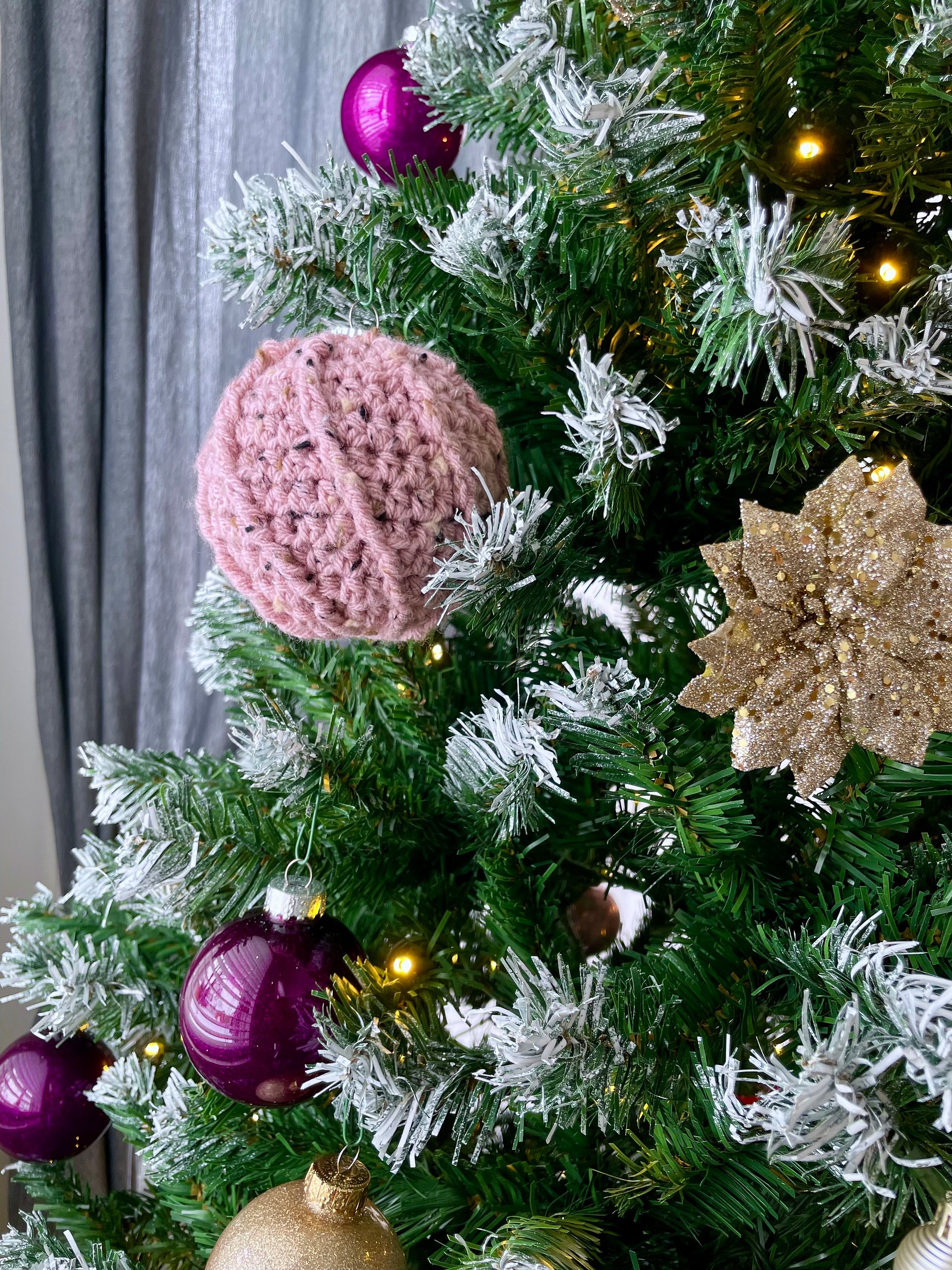 Cable Swirl Bauble Crochet Pattern | Instant PDF download with Chart and Photo Tutorial product image (8)