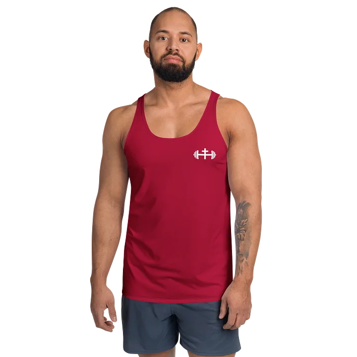 His House Mens Performance Tank - Red product image (1)
