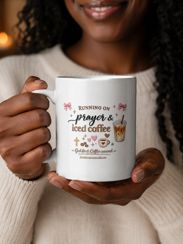 Running on Prayer & Iced Coffee Mug ☕💕 product image (1)