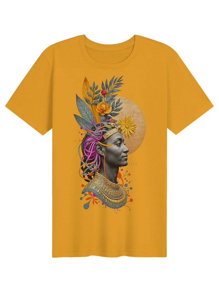 Golden Botanical Goddess Portrait Tee product image (71)