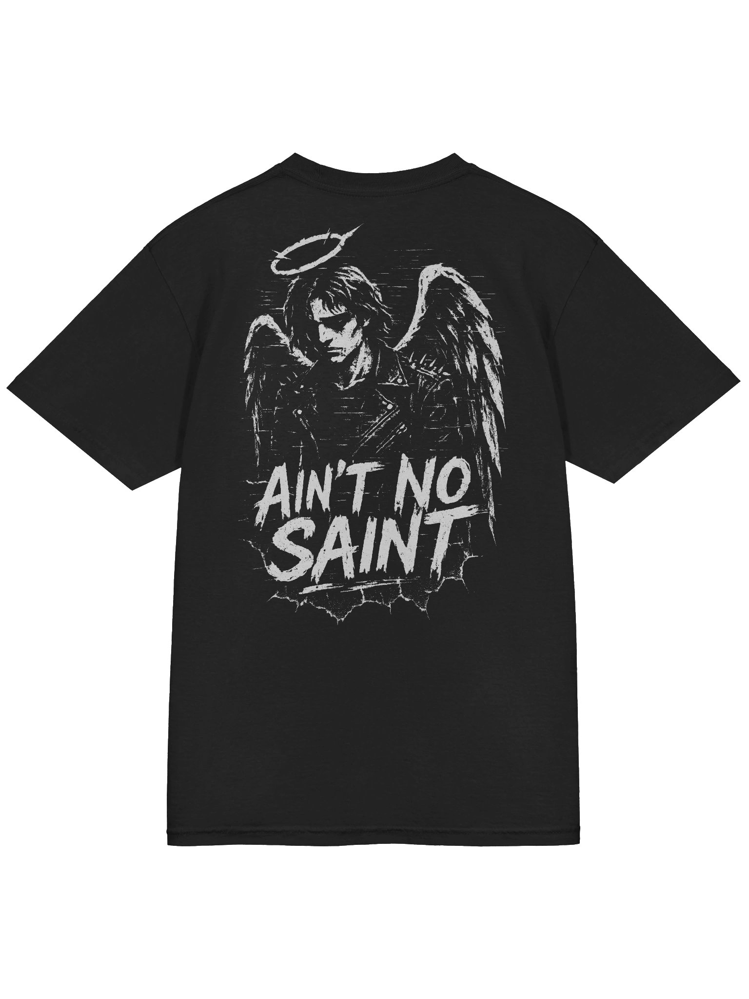 Ain't No Saint // Heavyweight Vintage Graphic Tee // Double Sided Print product image (19)