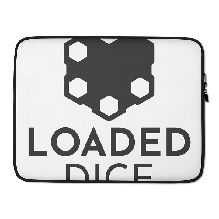 Loaded Dice Graphic Laptop Sleeve White product image (2)
