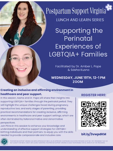 Professional Training: Supporting the Perinatal Experiences of LGBTQIA+ Families product image (1)