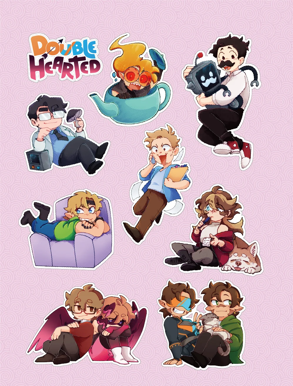 Double Hearted Sticker Sheet product image (2)