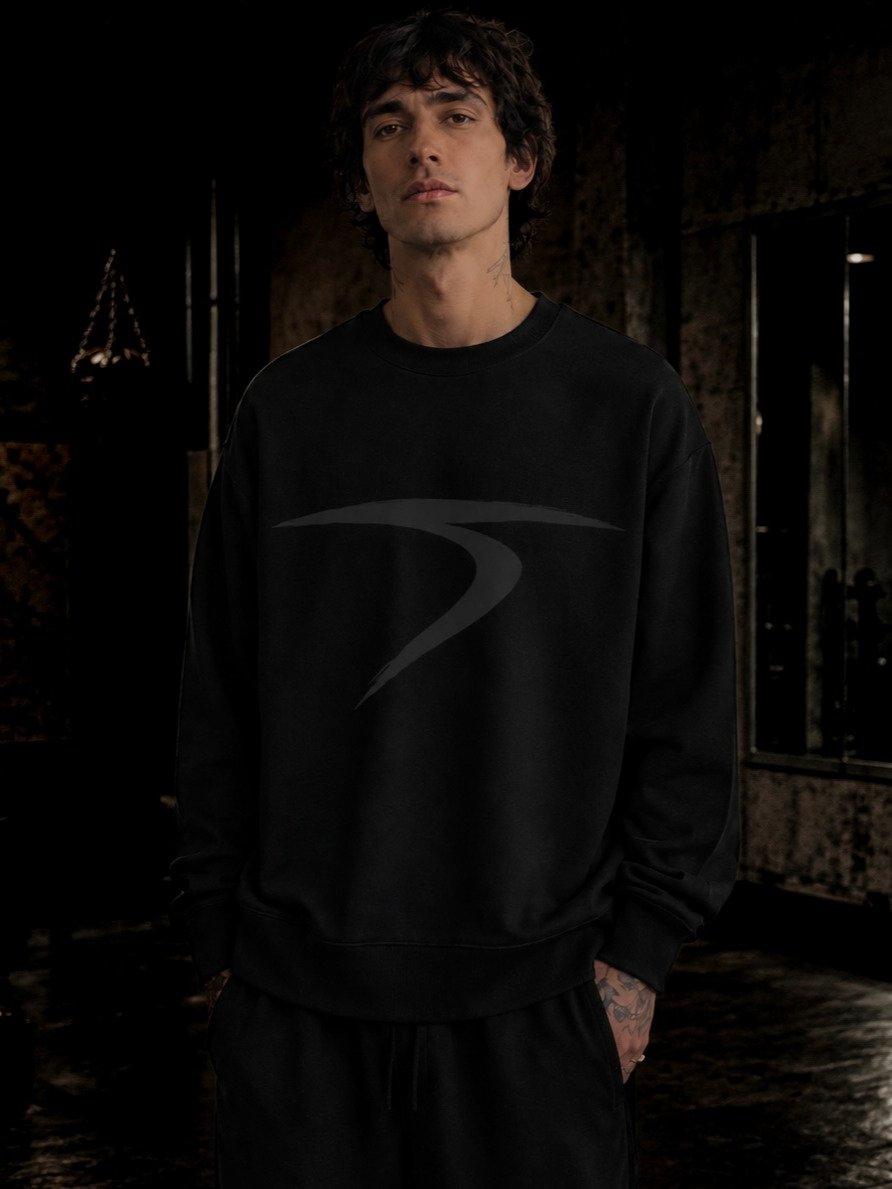 Ghost Mark Crewneck - Black/Charcoal product image (2)