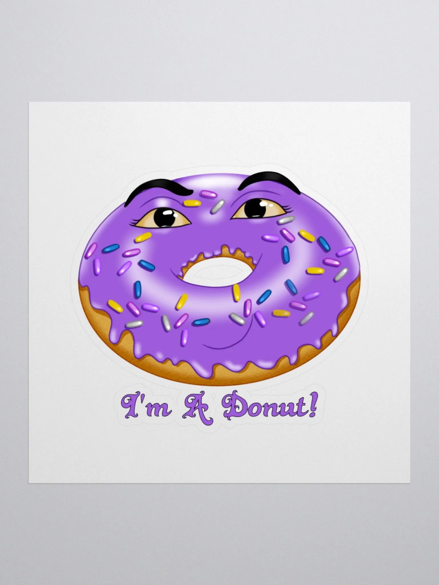 I'm A Donut KissCut Sticker product image (1)