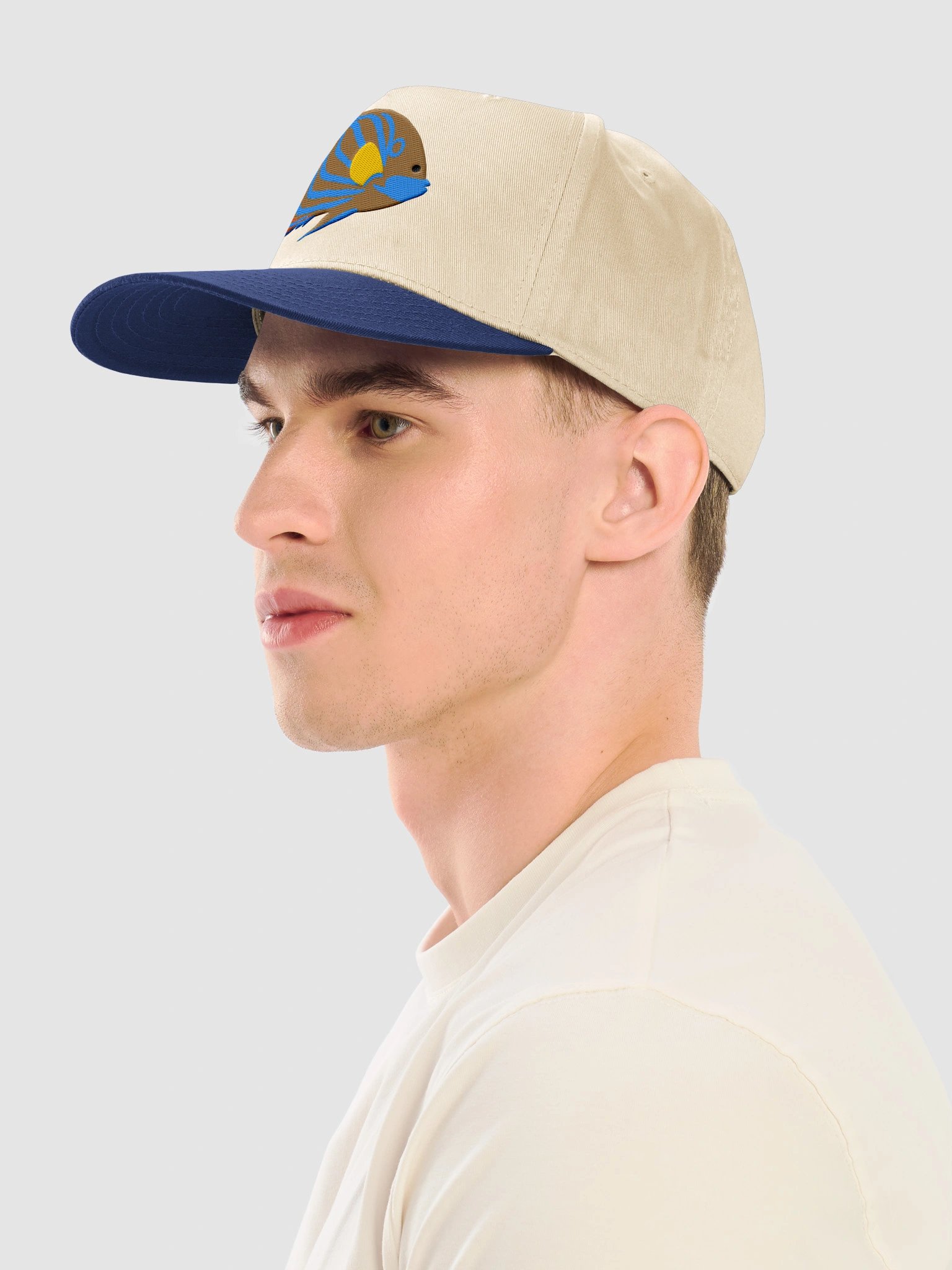Blue Ring Angelfish Mid-Profile Baseball Cap (Embroidered) for Reef and Marine Aquarium Lovers product image (27)