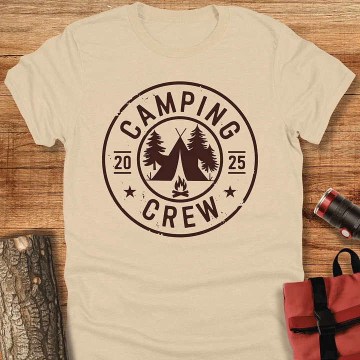 Camping crew 2025, Matching unisex t-shirt product image (1)
