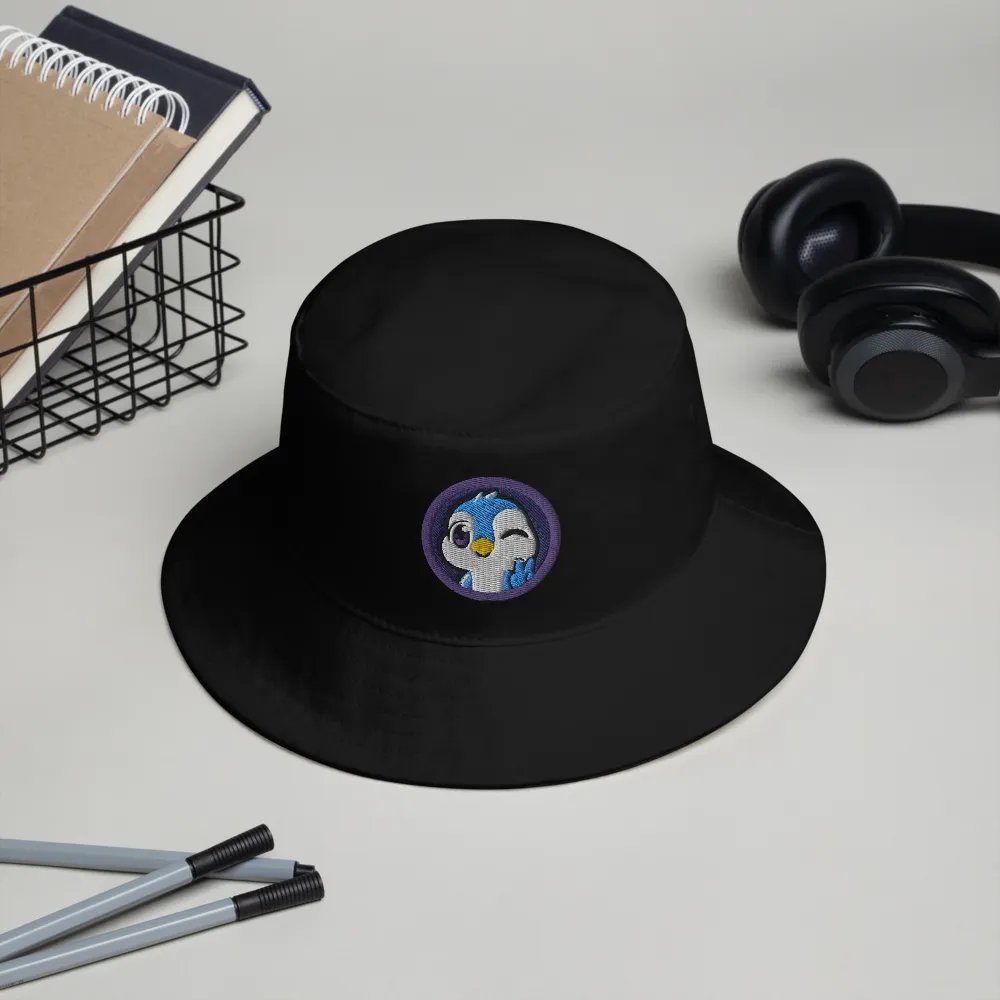 Peace Penguin Embroidered Bucket Hat product image (3)