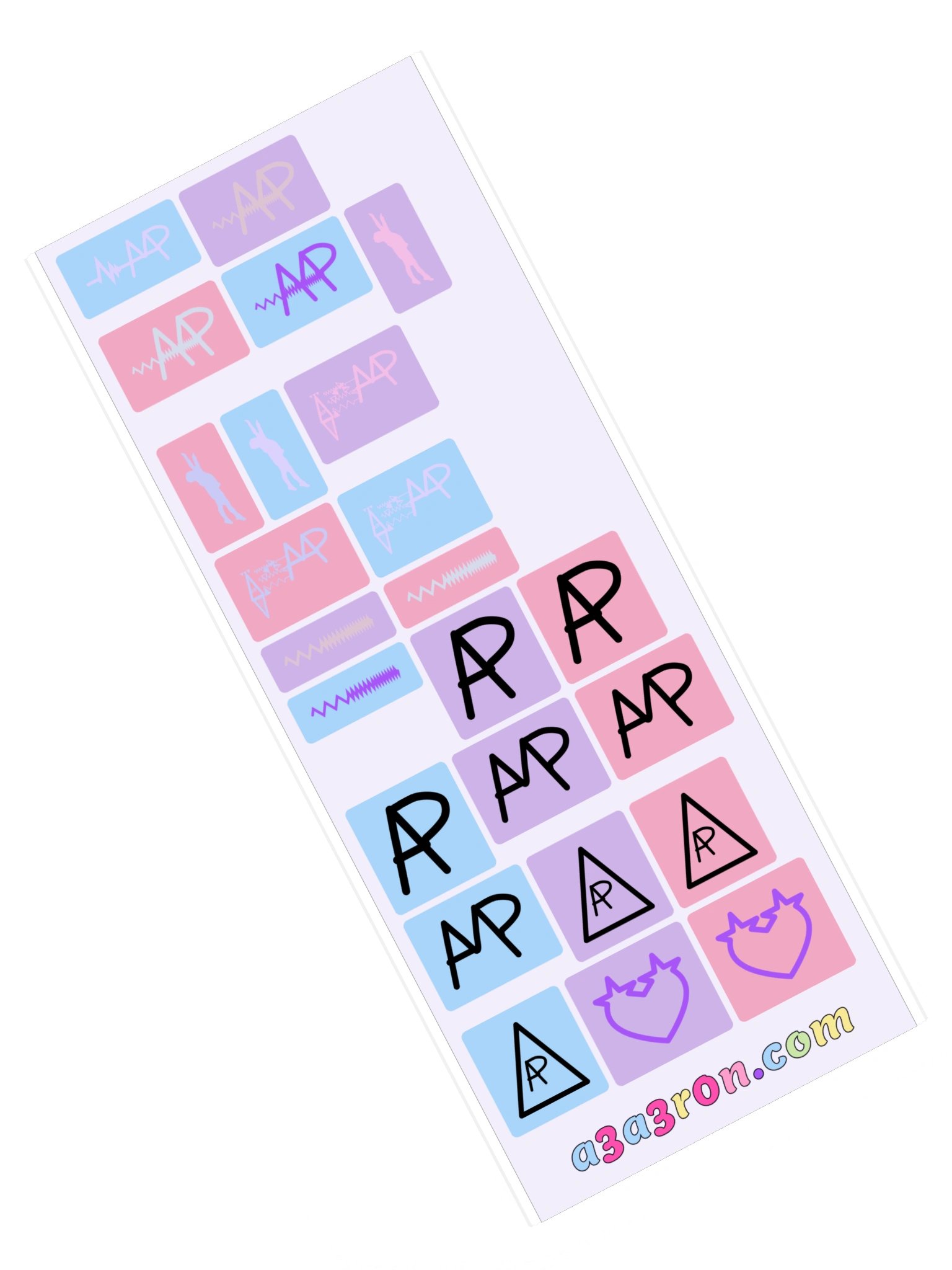 Mega Sticker Pack Vol 1 — Glyphs & Marks · Block Sheet 2 product image (1)
