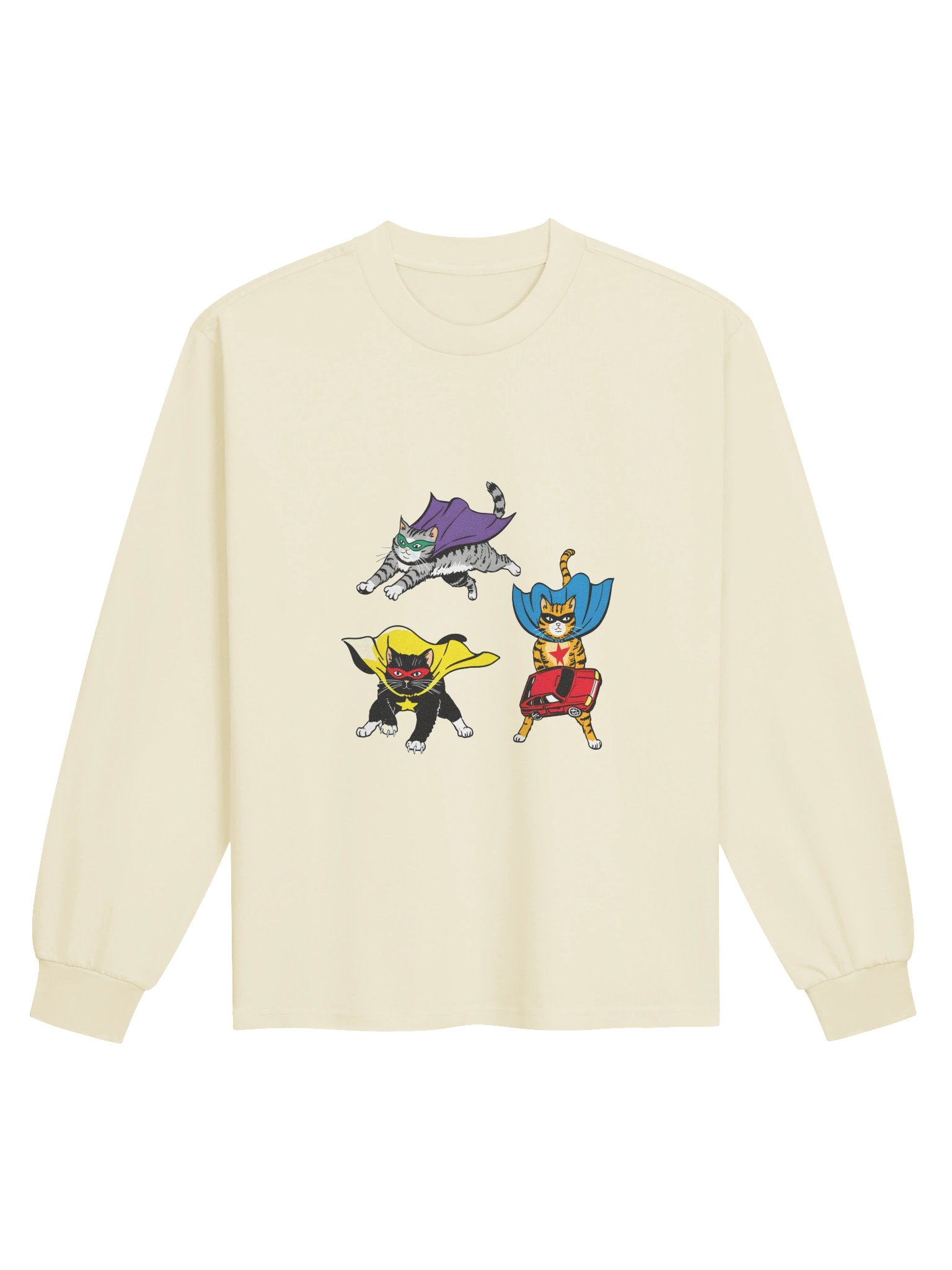Superhero Cats Unisex Long Sleeve Shirt product image (4)