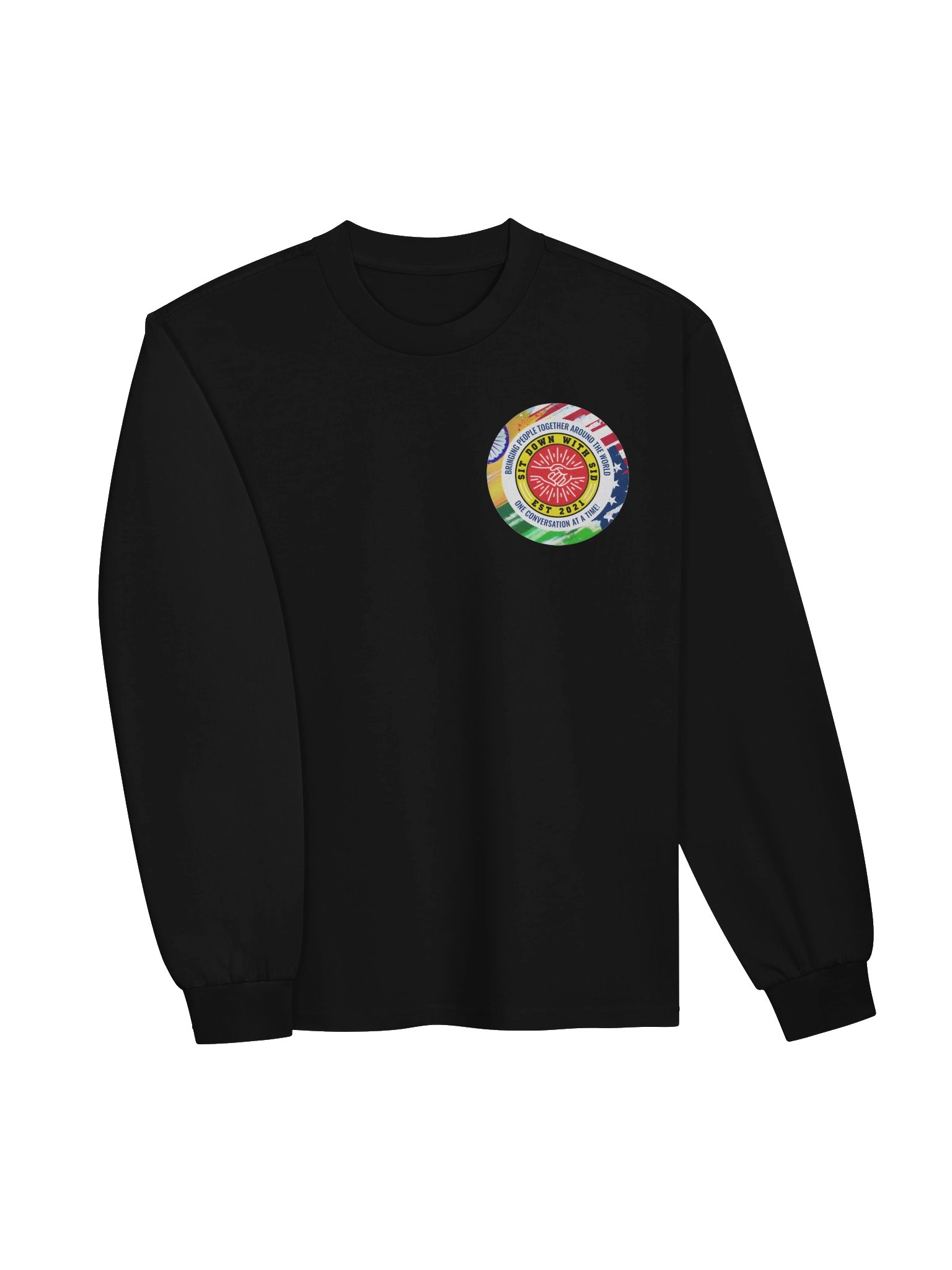 Sit Down With Sid Official Essential Heavyweight Long Sleeve - Black product image (3)
