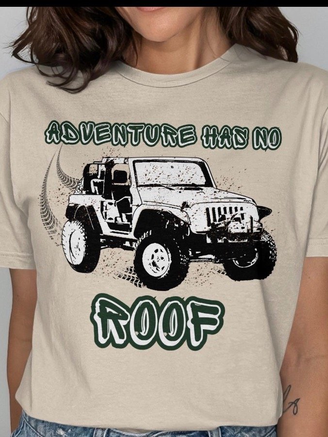 Adventure Has No Roof Off-Road Jeep SUV Mud Splattered Graphic Design Print Outdoor Enthusiast product image (3)