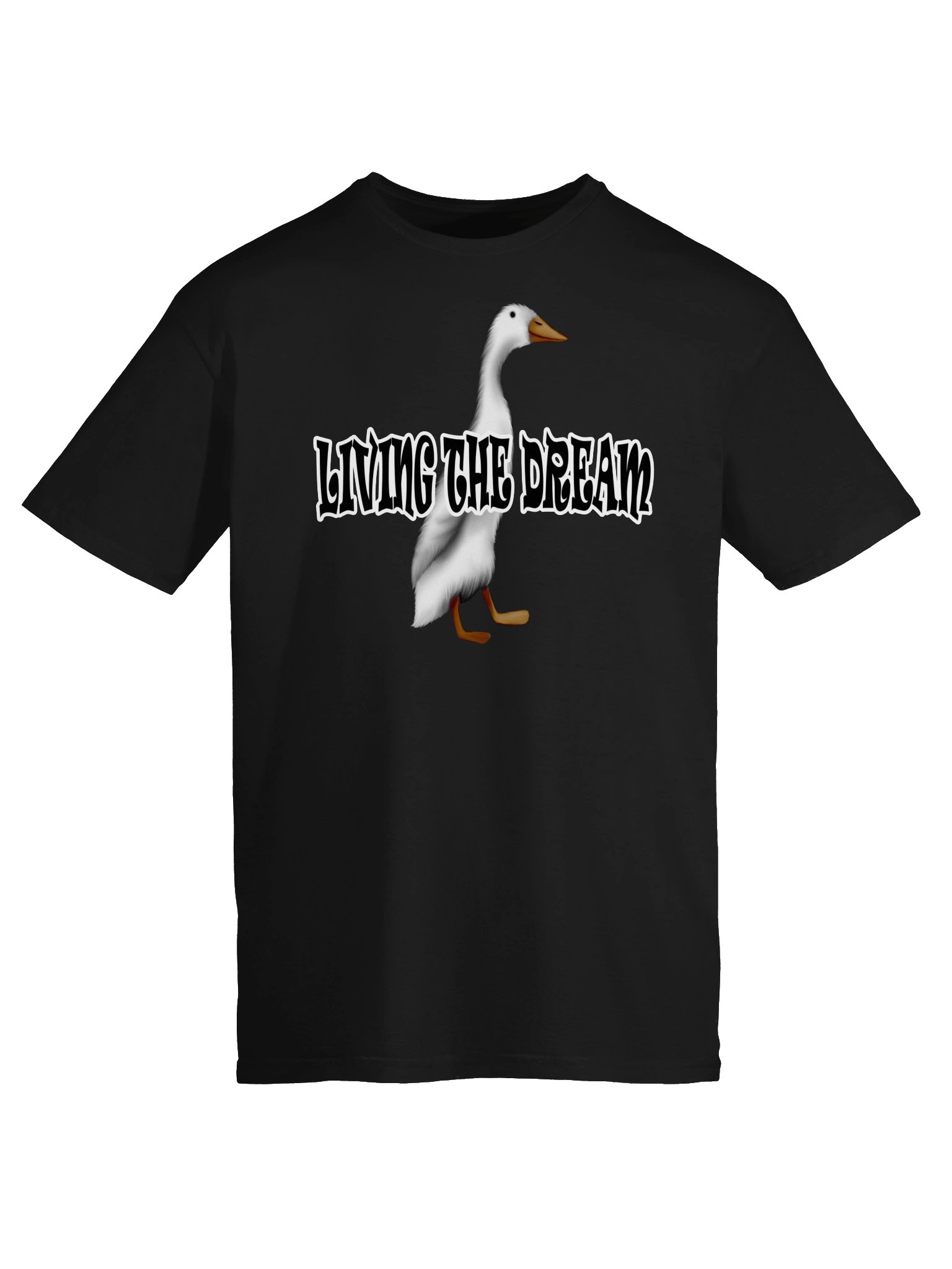 Duck "LIVING THE DREAM" T-Shirt. Unisex Gildan Softstyle T-Shirt product image (4)