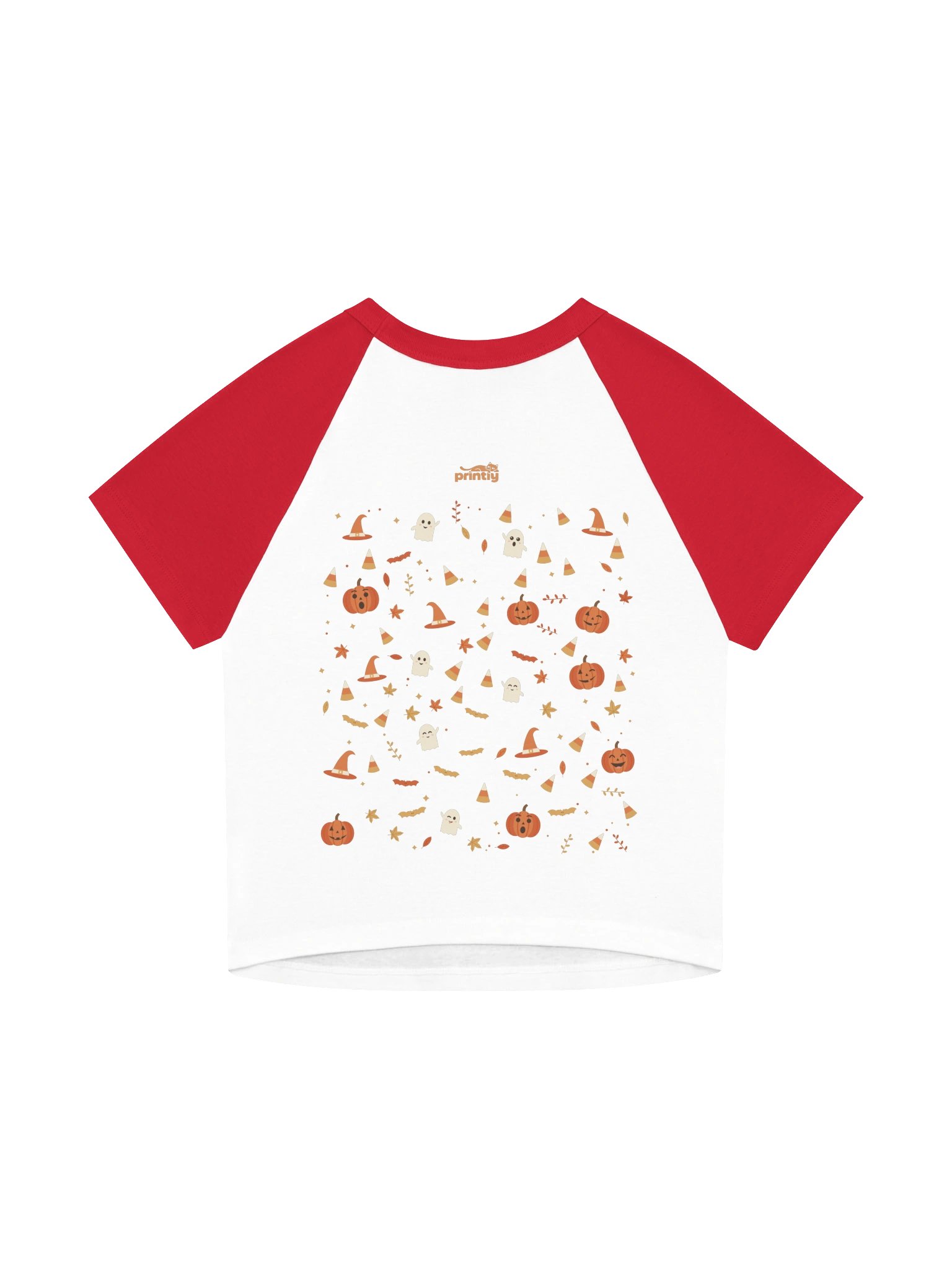 Spooky Pumpkin Ghost Baby Womens Halloween Shirt product image (20)