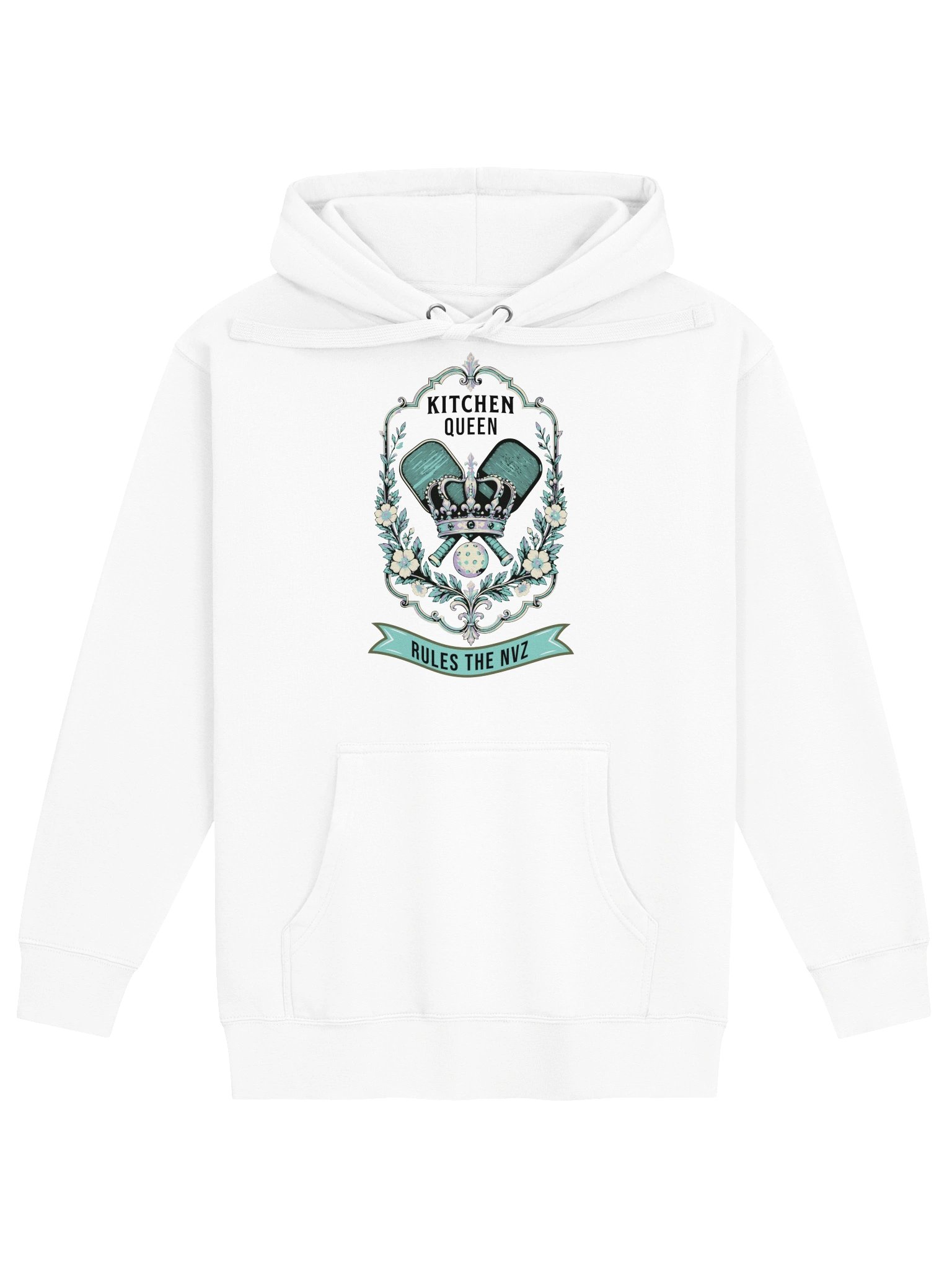 Kitchen Queen Rules the NVZ Funny Pickleball Hoodie product image (1)