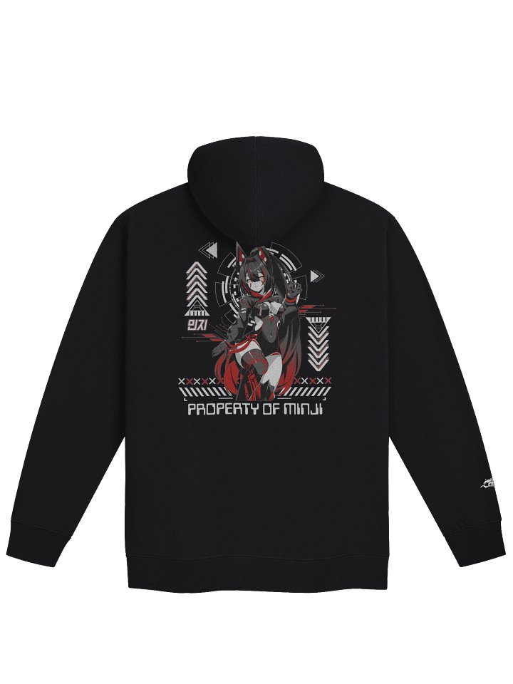 "Property of Minji" zip-up hoodie product image (2)