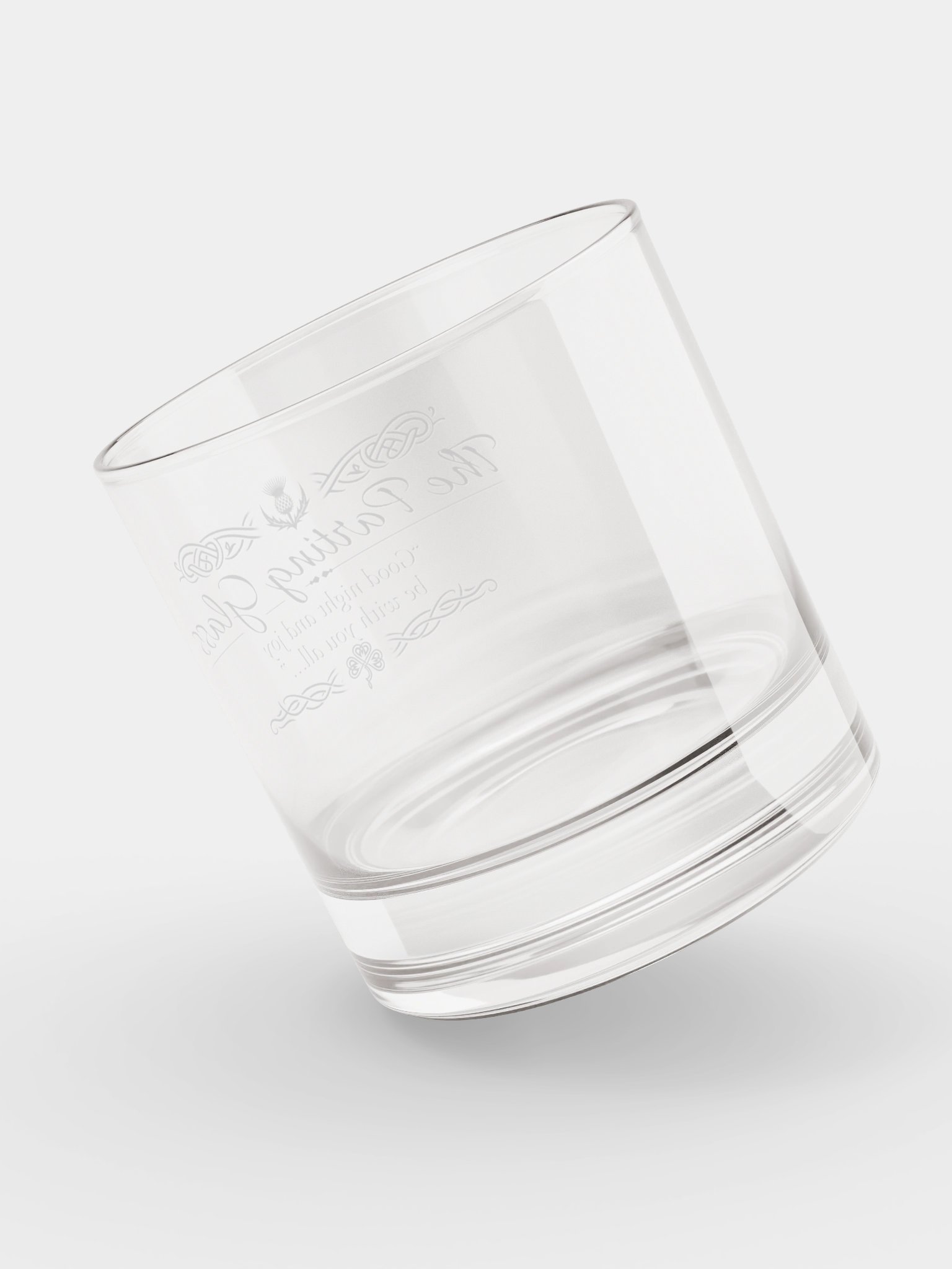 "The Parting Glass" Whiskey Glass - Traditional Scottish & Irish Celtic Rocks Tumbler product image (4)