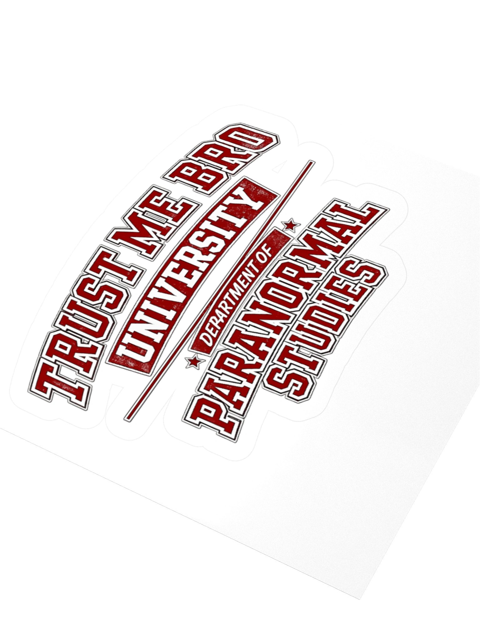 Trust Me Bro University 3" x 3" sticker product image (3)