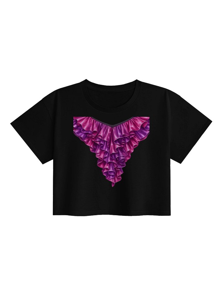 V‑Ruffle Cascade Crop Top product image (3)