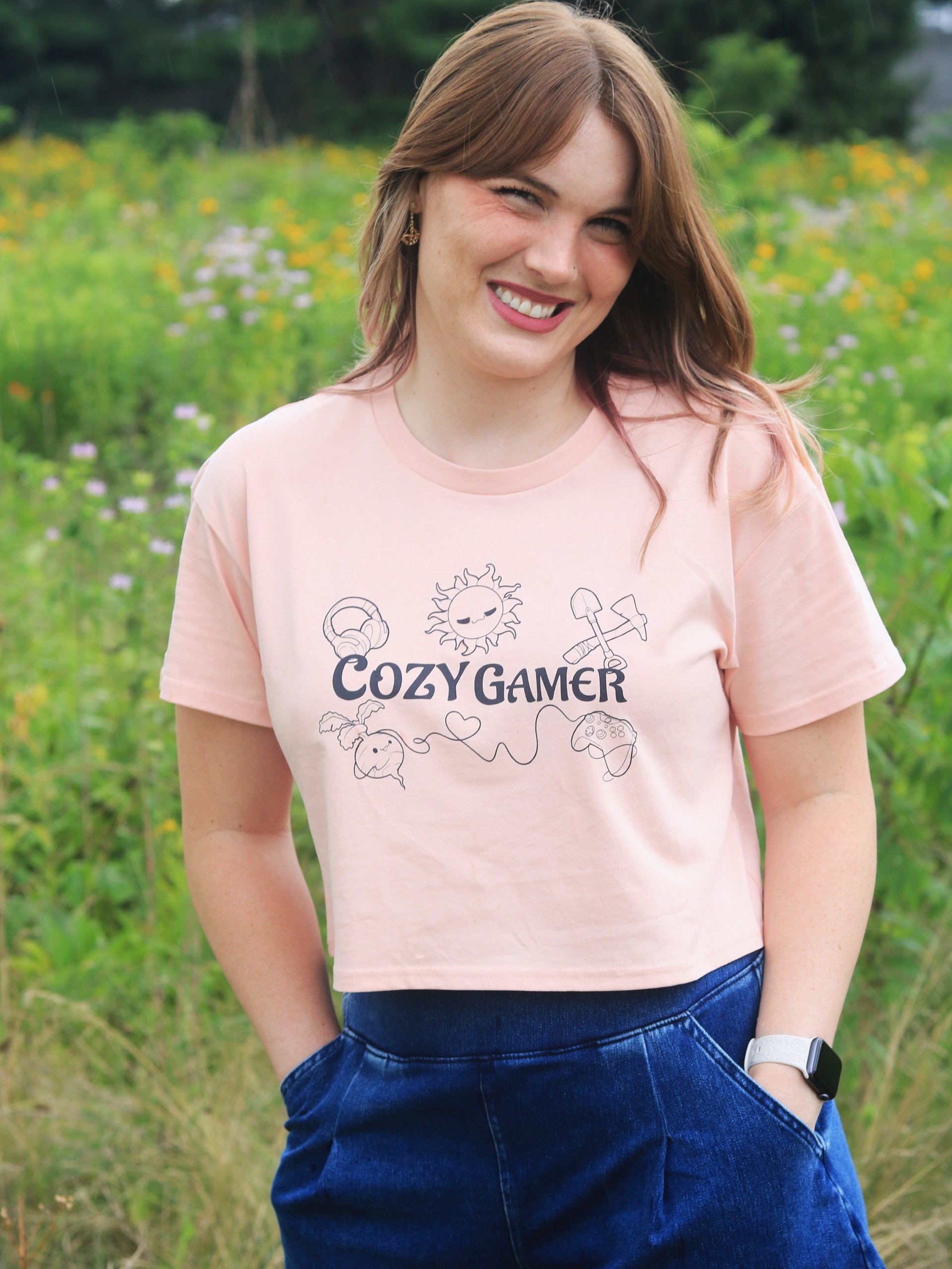 Cozy Gamer Summer Crop Tee product image (19)