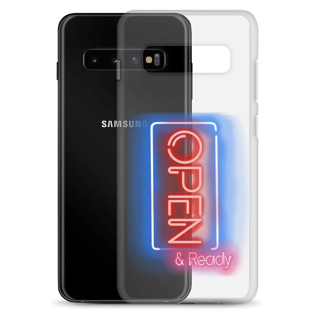 Clear Open & Ready Samsung Phone Case product image (2)