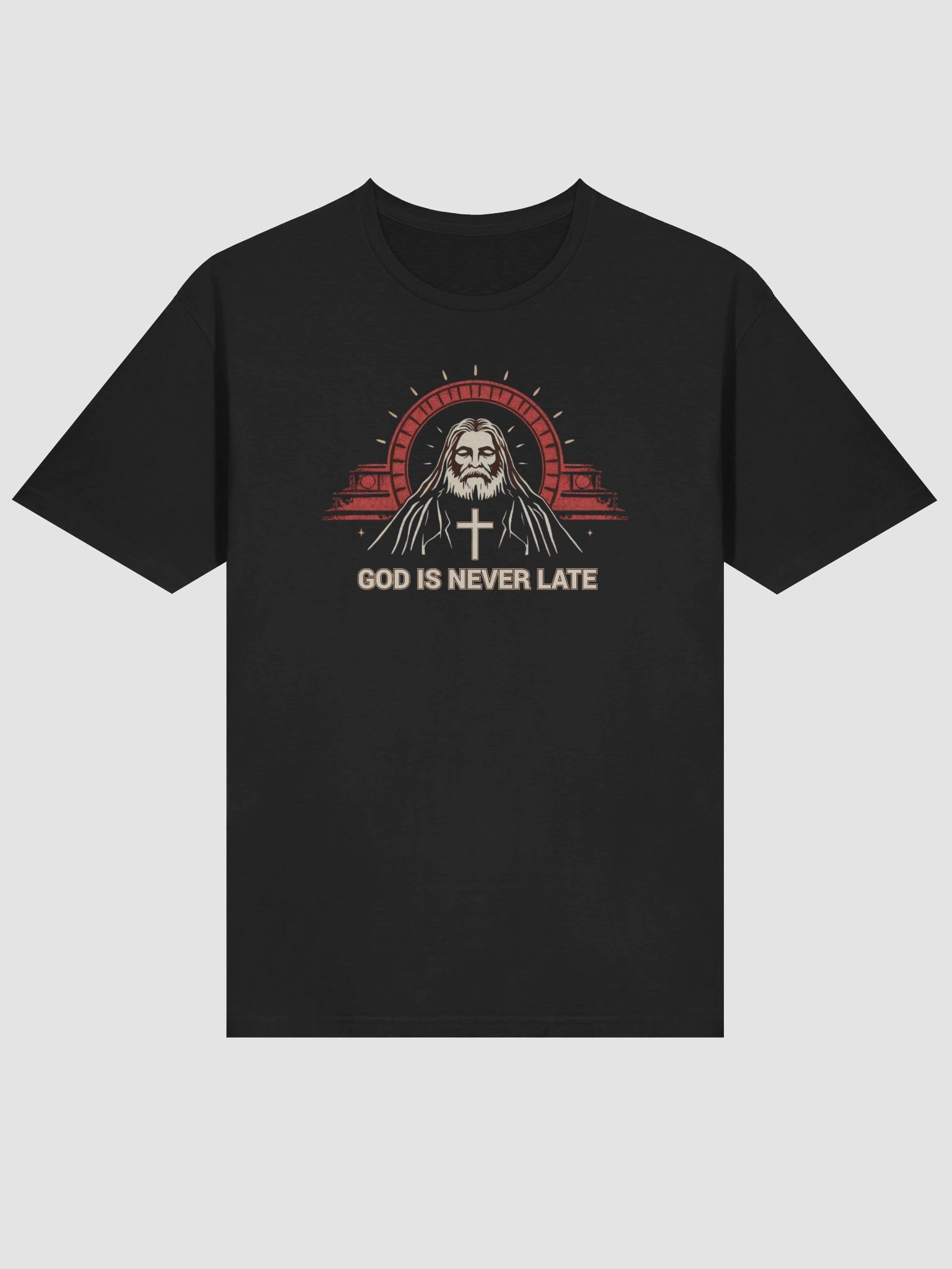 GOD is Never Late | AA recovery Religious T-Shirt product image (5)