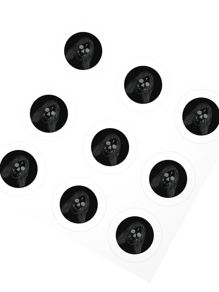 Skull Kiss-Cut Sticker Sheet product image (4)