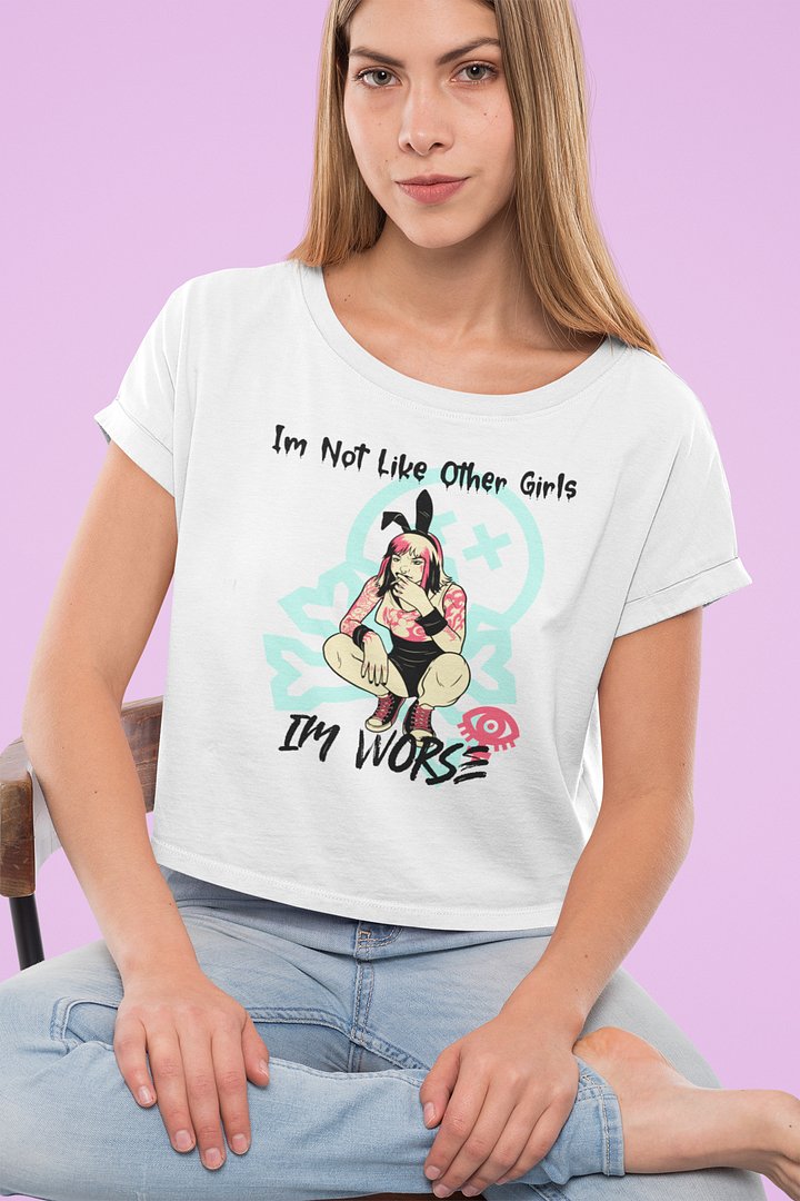 Im Not Like Other Girls Womans Crop Top-Rockn Rhonda product image (1)