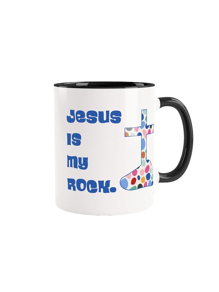Jesus Is My Rock -Blue— Color Splash Mug product image (1)