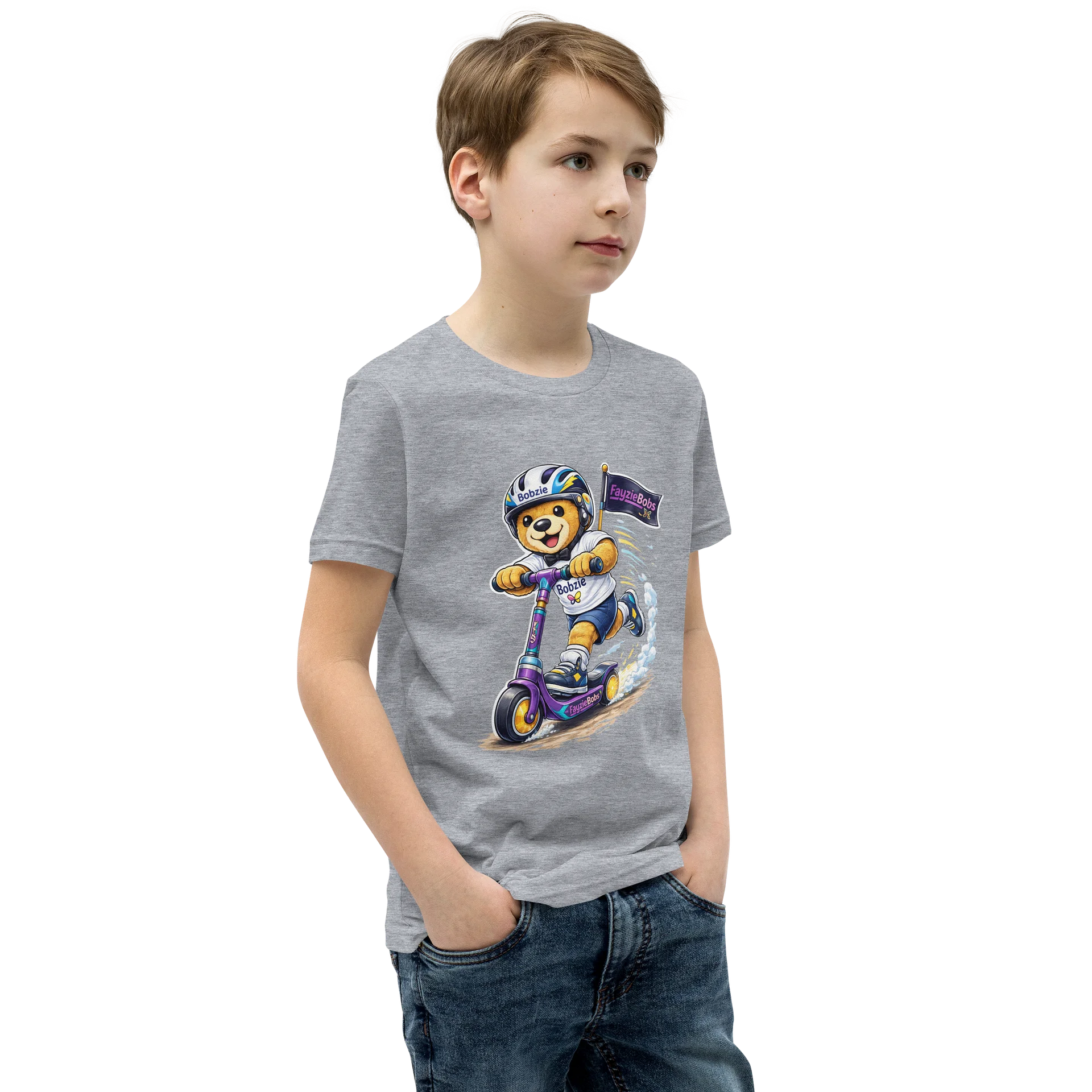 Bobzie Scooter Adventure Youth Tee | Premium Edition by FayzieBobs product image (2)