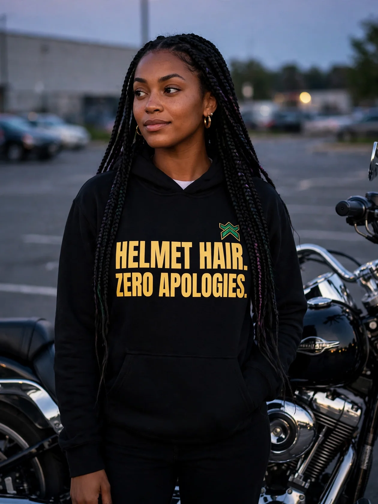 Helmet Hair Hoodie product image (89)