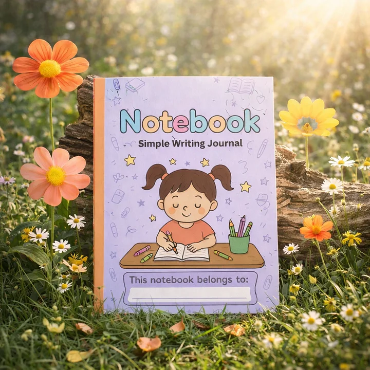 Creative Notebook for Young Girls | Writing Inspired Printable Notebook | 30 Pages | A4 | Instant Digital Download + Freebies product image (1)