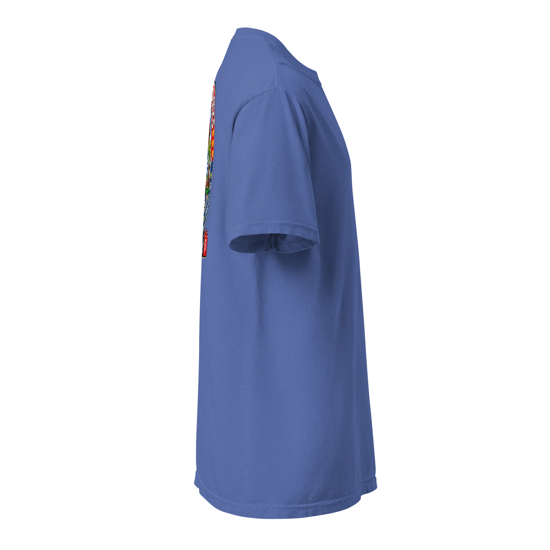 Social tshirt blauw product image (4)