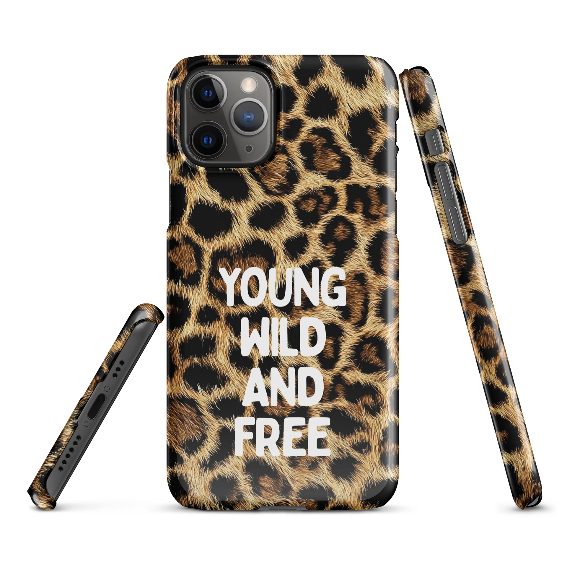 Young Wild And Free Leopard Print Phone Case product image (3)