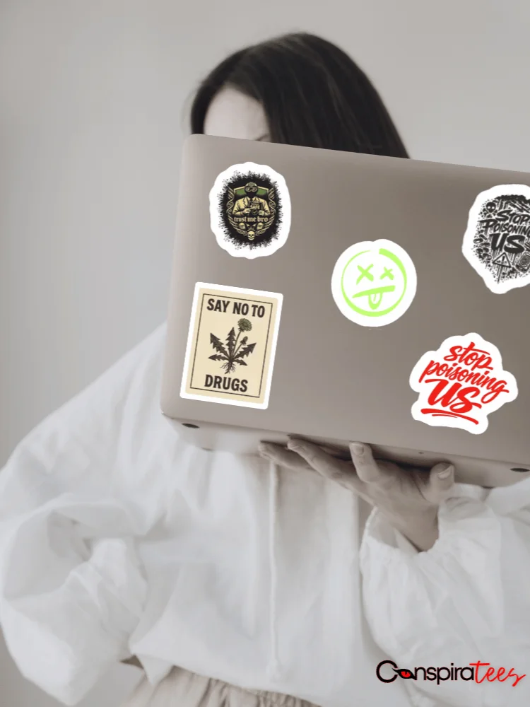 Stop Poisoning Us Collage Die-Cut Sticker product image (1)