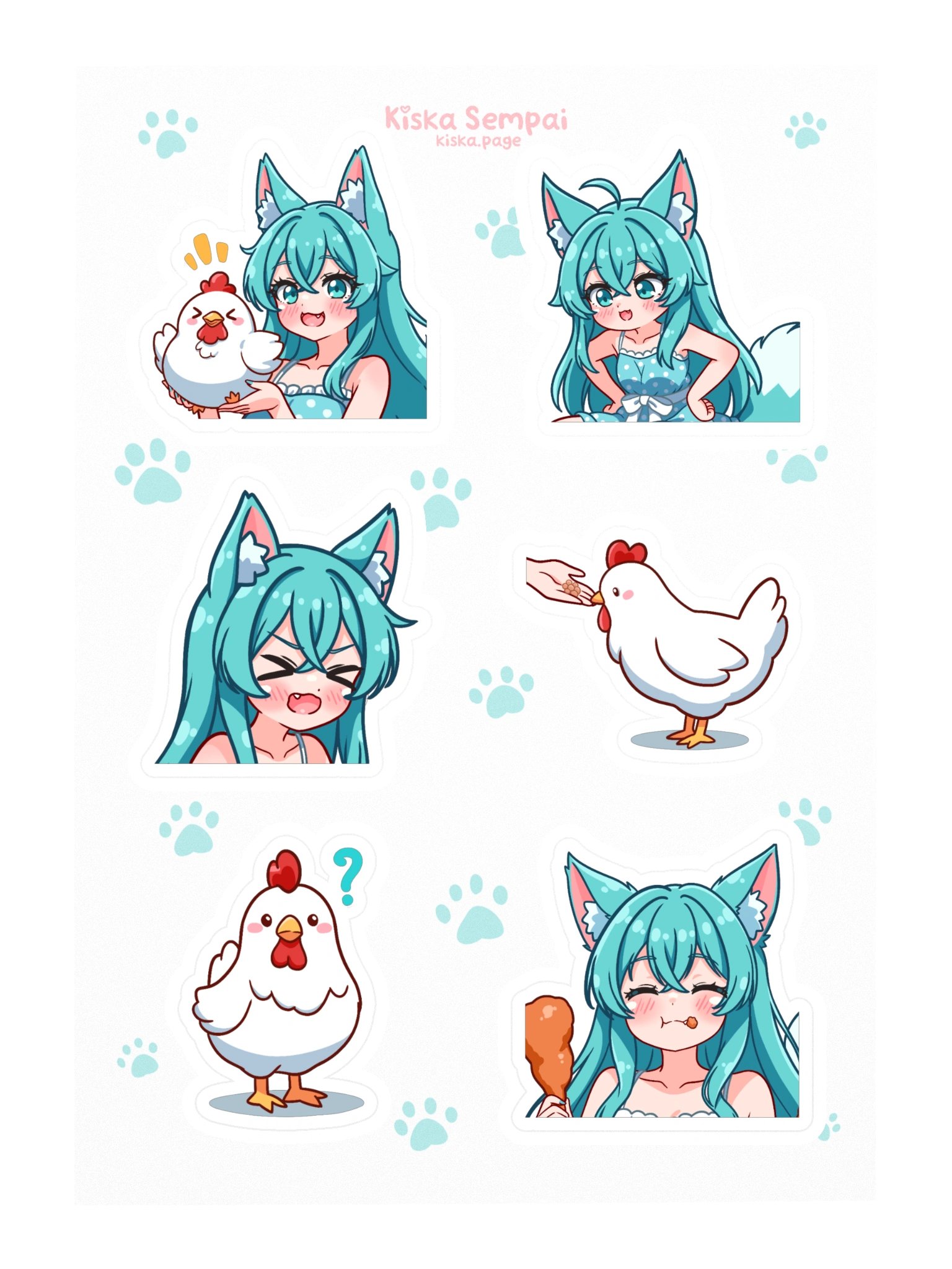 Woofy and the Chicken ☆ Sticker Pack product image (3)