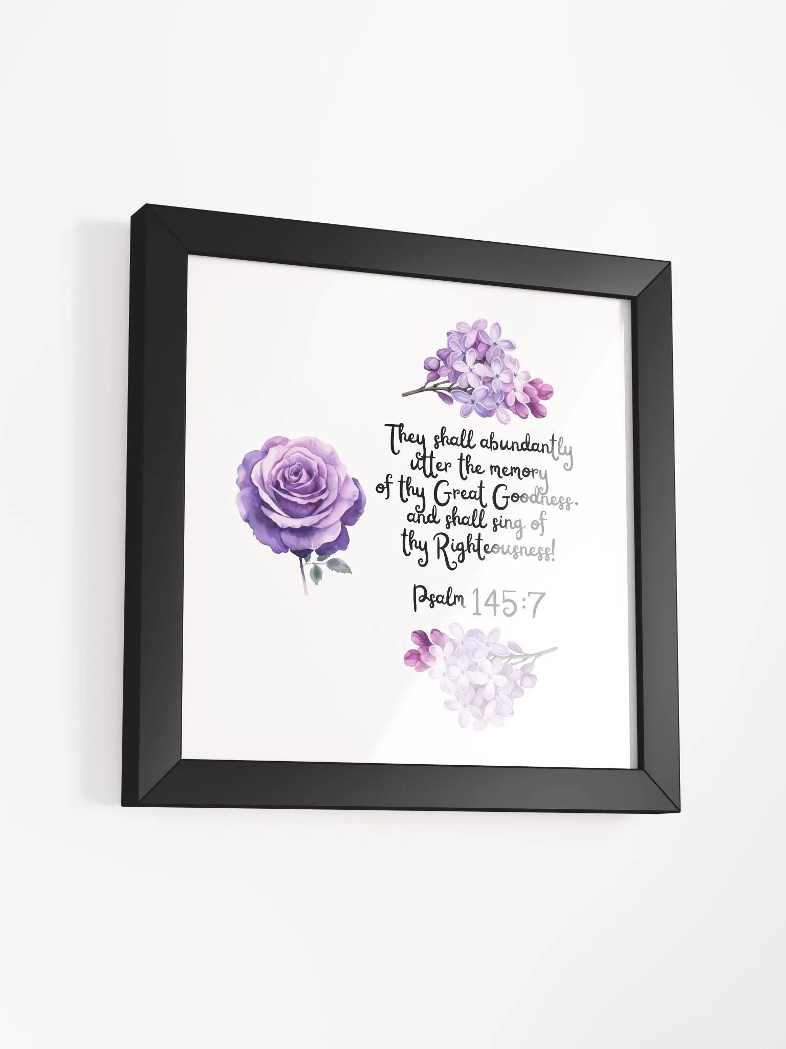 Psalm 145:7 Wall Frame product image (4)