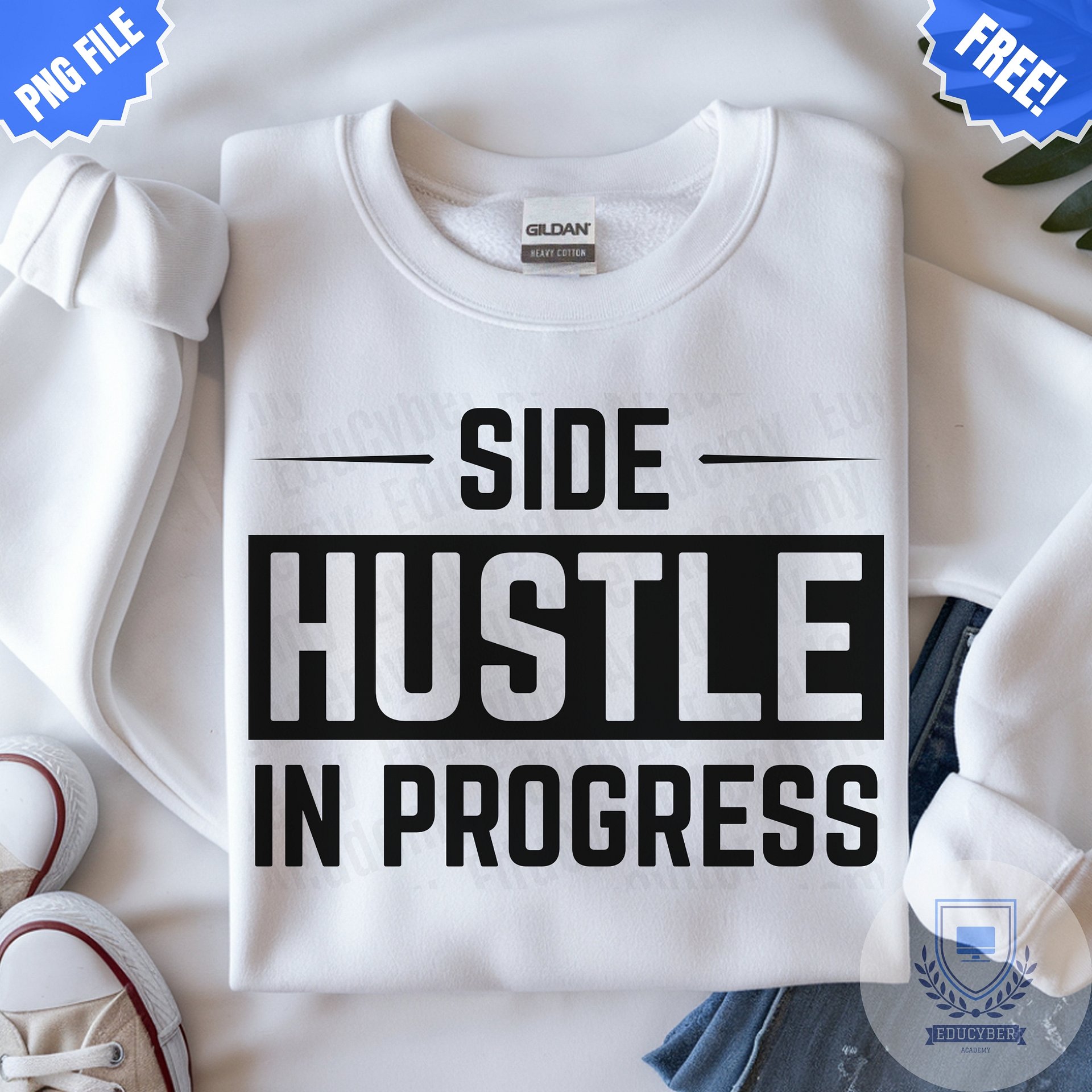 Free Done-For-You PNG for Etsy Sellers (300 DPI, 5000x5000) | High-Quality POD Design | Instant Download product image (3)