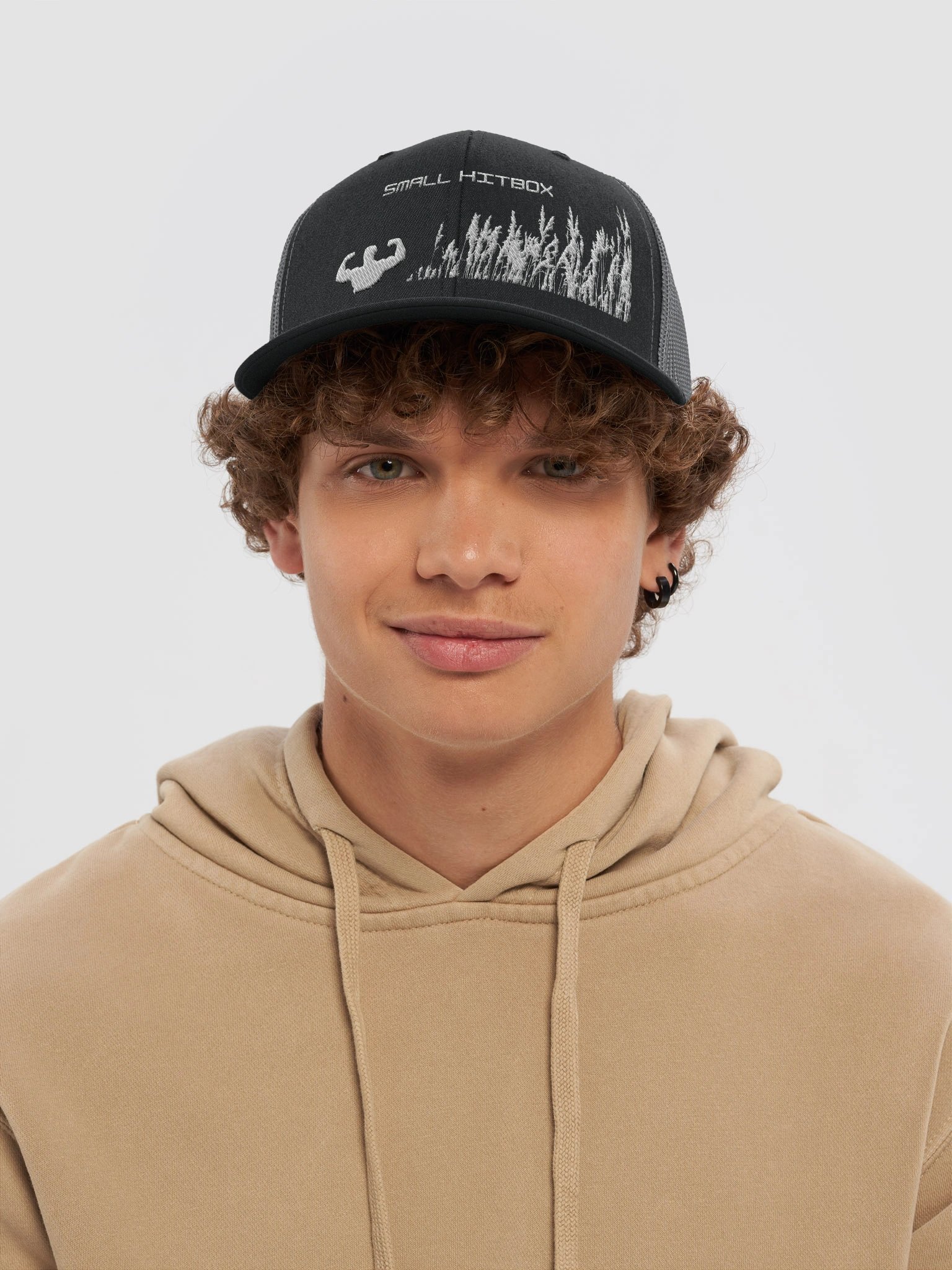 Small Hitbox Trucker Hat – Survival Gamer Meme Cap product image (5)