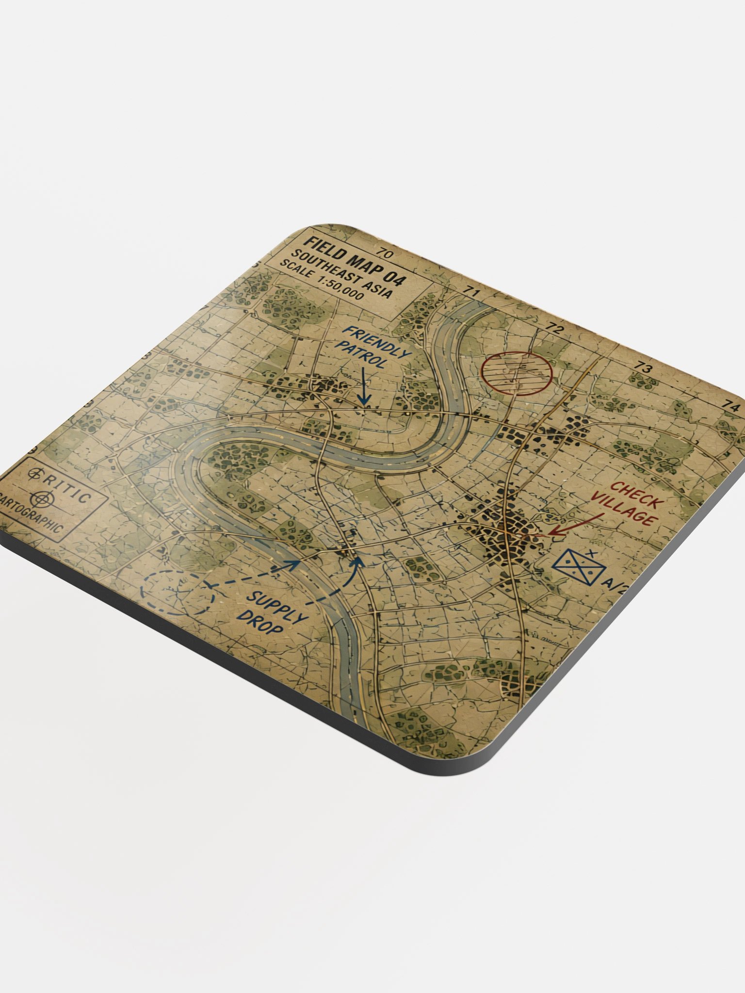 Vietnam Field Map – Tactical Coaster product image (4)