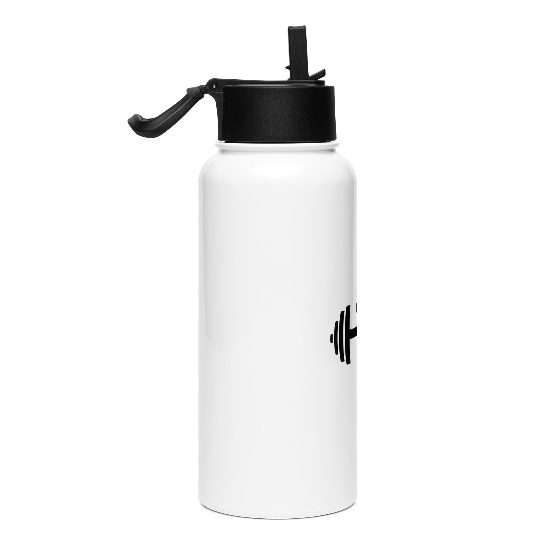 His House Stainless Steel Water Bottle with a Straw Lid - White product image (4)