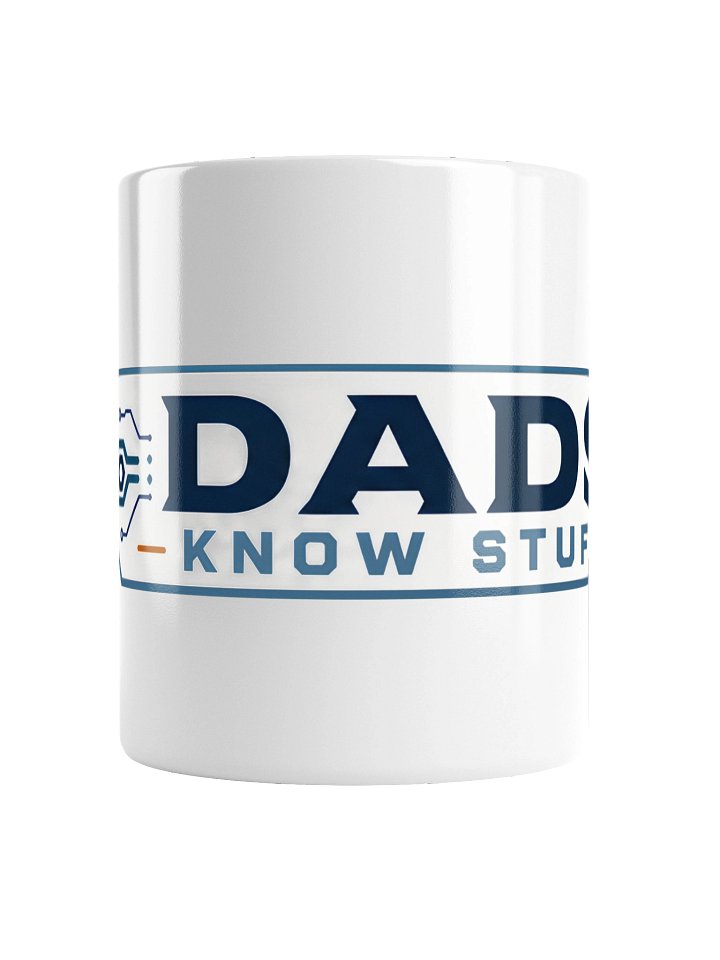 Dads Know Stuff Large Logo White Mug product image (4)