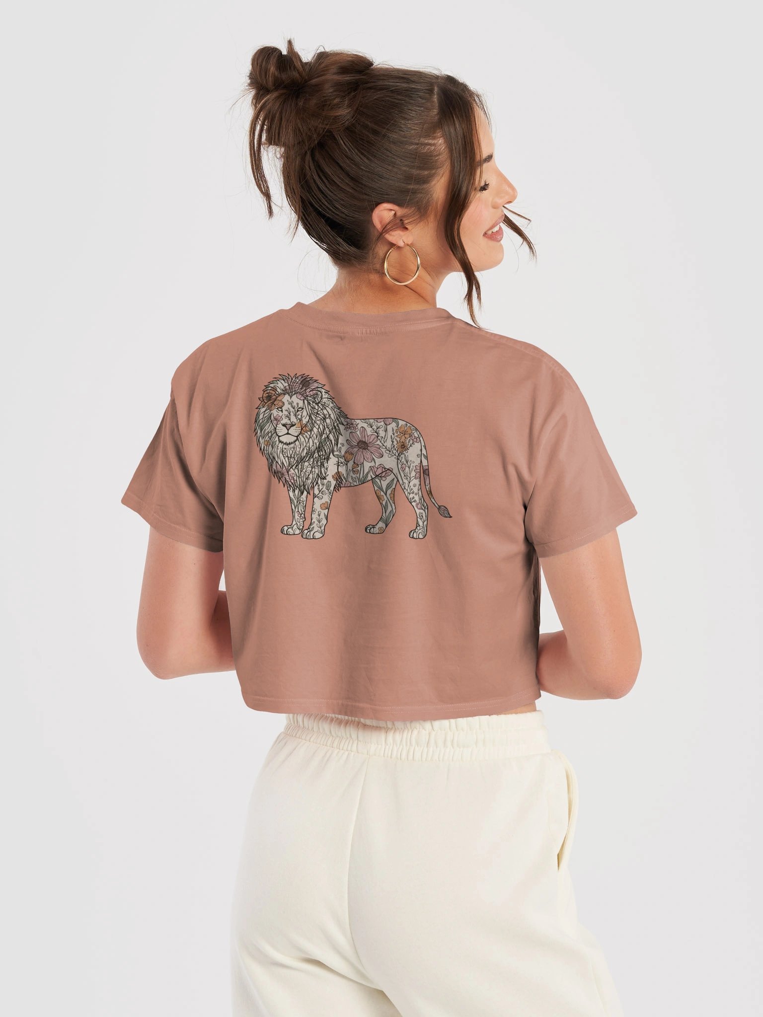 El Dorado Atelier Signature Crop Top (Limited Edition) - Floral Lion Design product image (3)