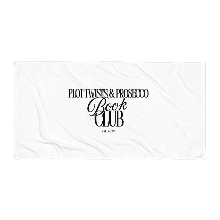 Plot Twists, Prosecco, and Plush Comfort Beach Towel product image (1)
