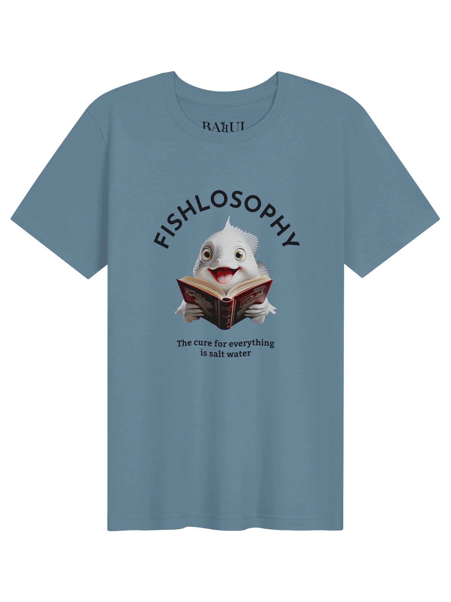 Fishlosophy Unisex T-Shirt - Ocean Vibes and Life's Questions Design - PEARLS OF WISDOM FROM THE FISH WORLD product image (1)
