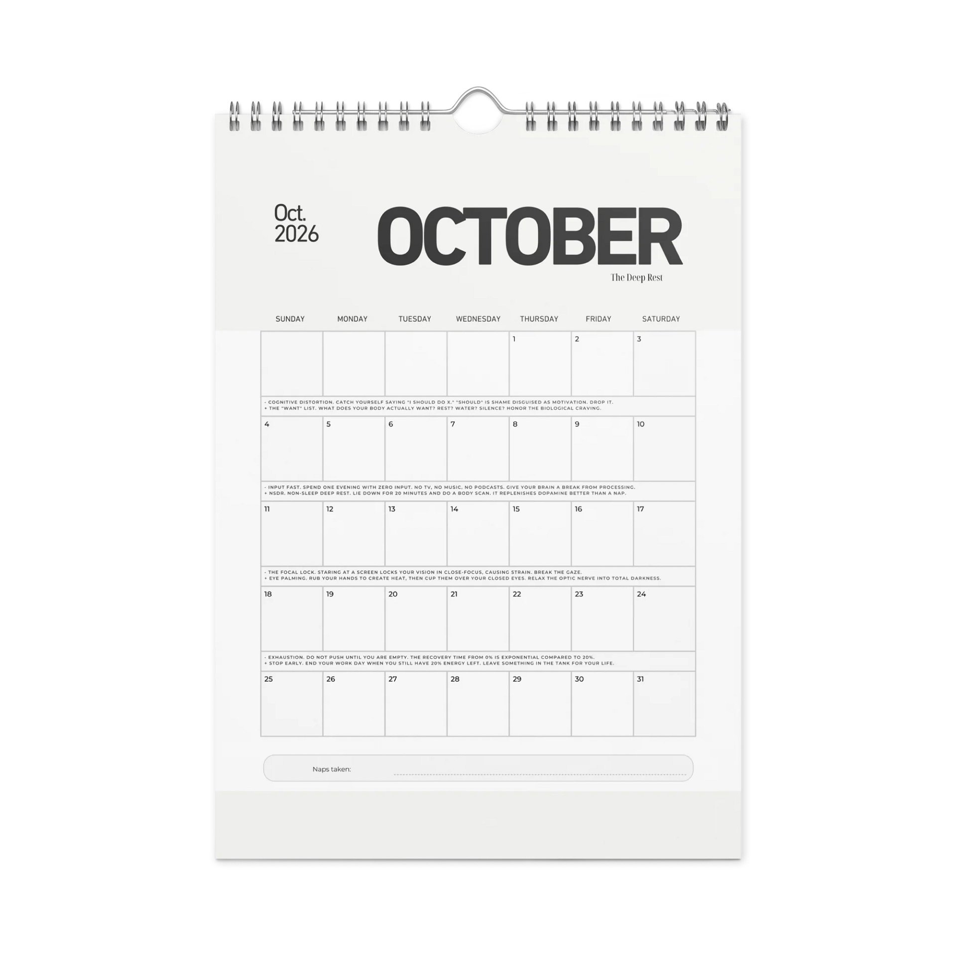 The Greenhouse Calendar 2026: A Year of Sensory Care product image (12)