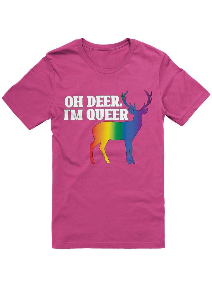 Oh Deer, I'm Queer Pride Flag T-shirt product image (1)